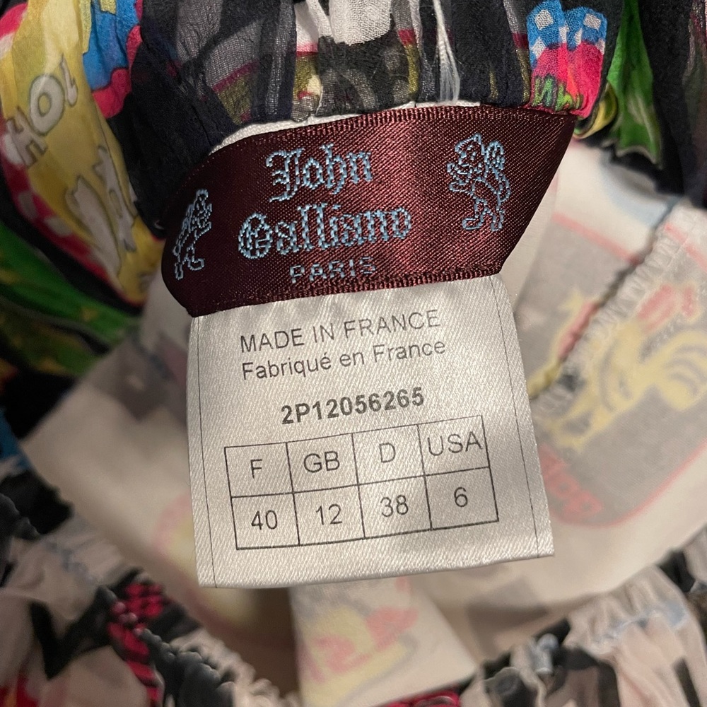 John Galliano SS 2002 Racing Print Corset Top - Picture 5 of 5